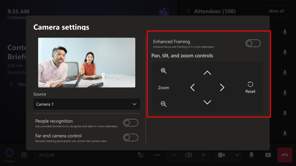 Microsoft Teams rooms on Windows native PTZ controls > JD. Blog